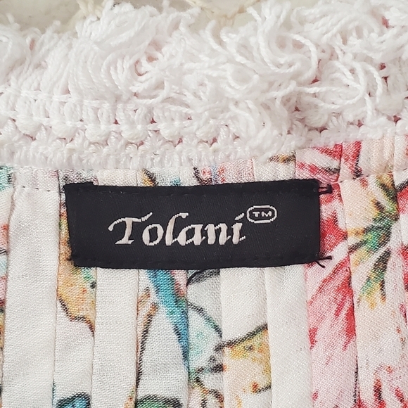 Tolani Elma Dress Floral Fringe Crochet - Picture 9 of 11